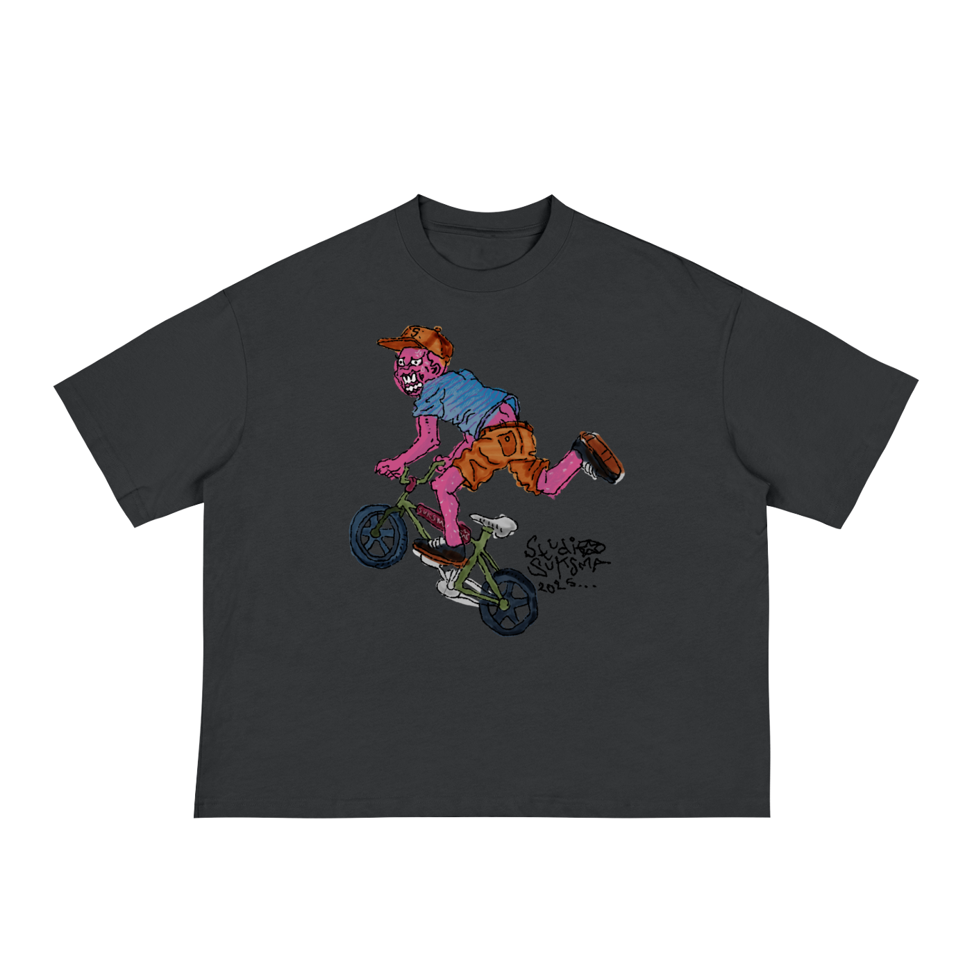 Biking Boxy Tee