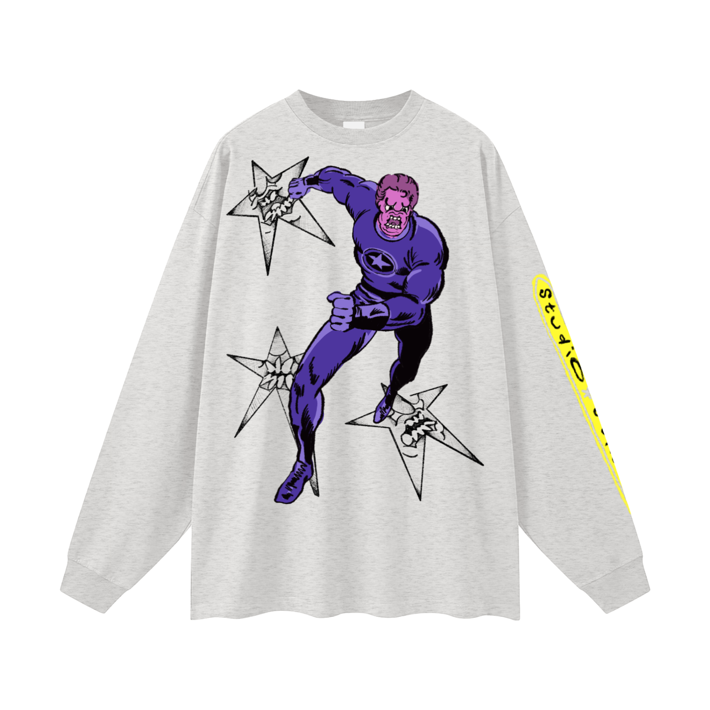 Mr. Madman Oversized  Long Sleeve T-Shirt