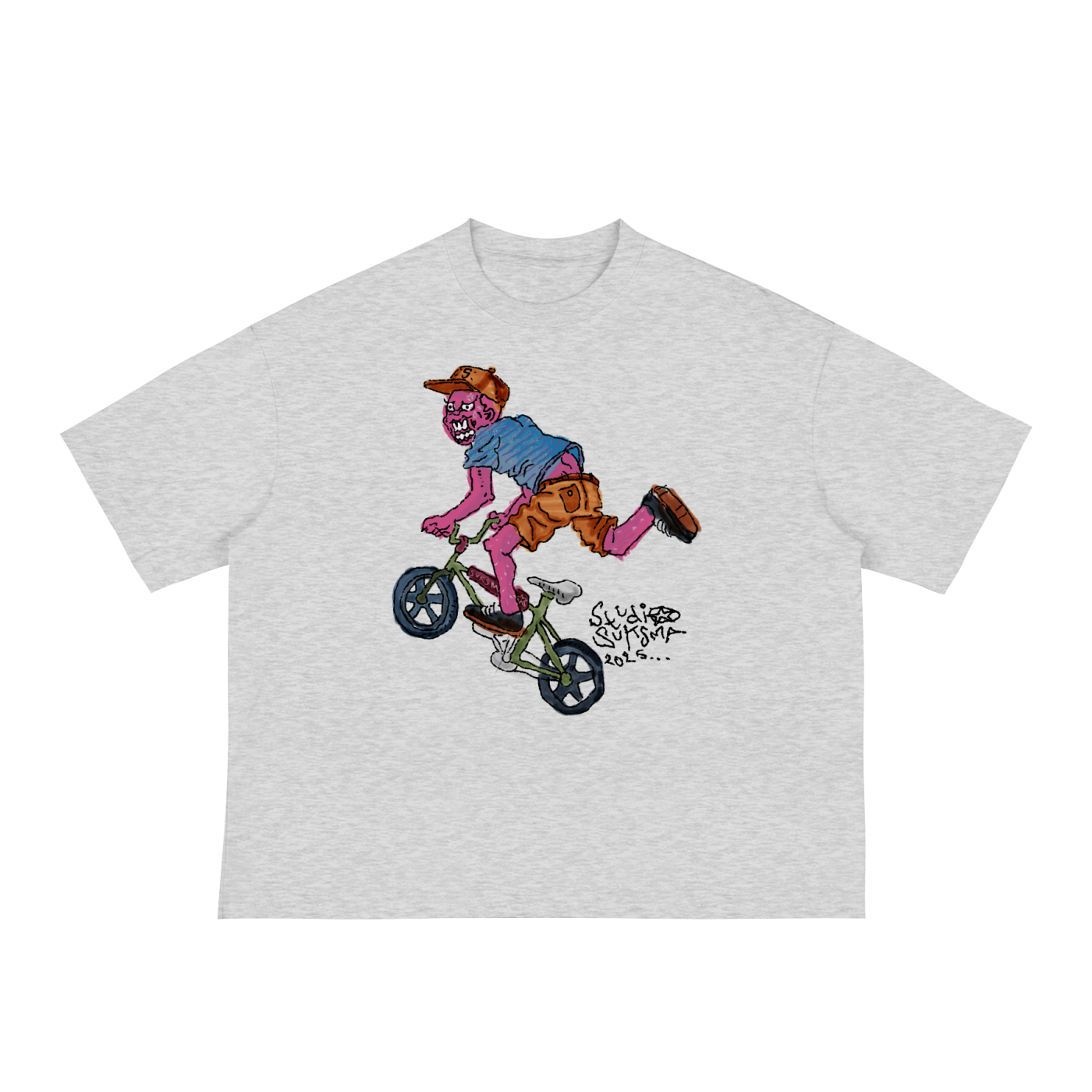 Biking Boxy Tee