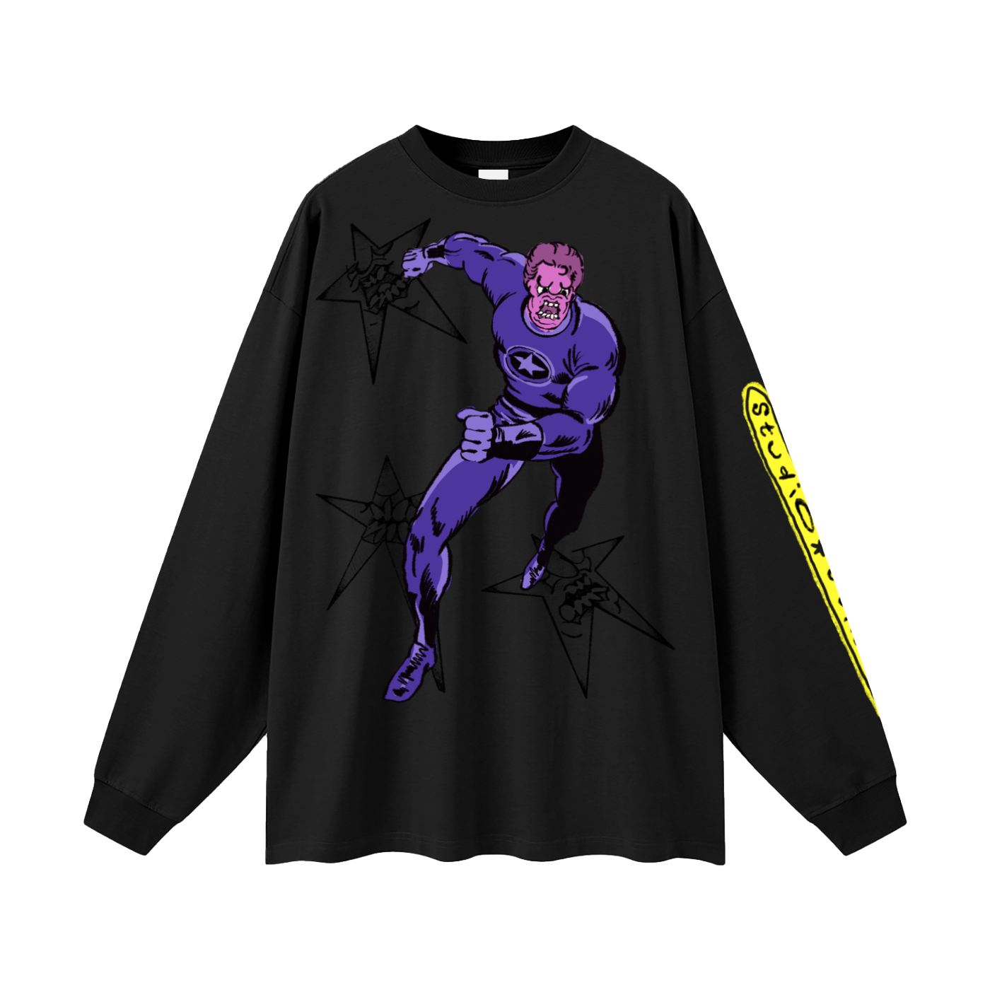 Mr. Madman Oversized  Long Sleeve T-Shirt